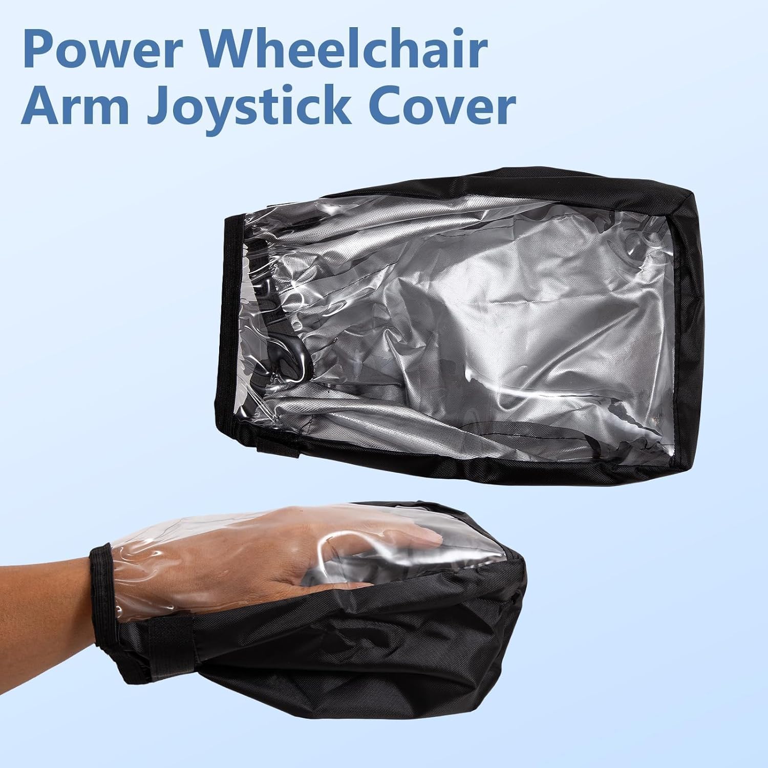 Wheelchair Rain Poncho with Joystick Cover - Full Body Weatherproof Rain Cape with Adjustable Straps, Lightweight Breathable Rain Cover for Men & Women, Electric Wheelchair and Mobility Scooter Covers - Image 4