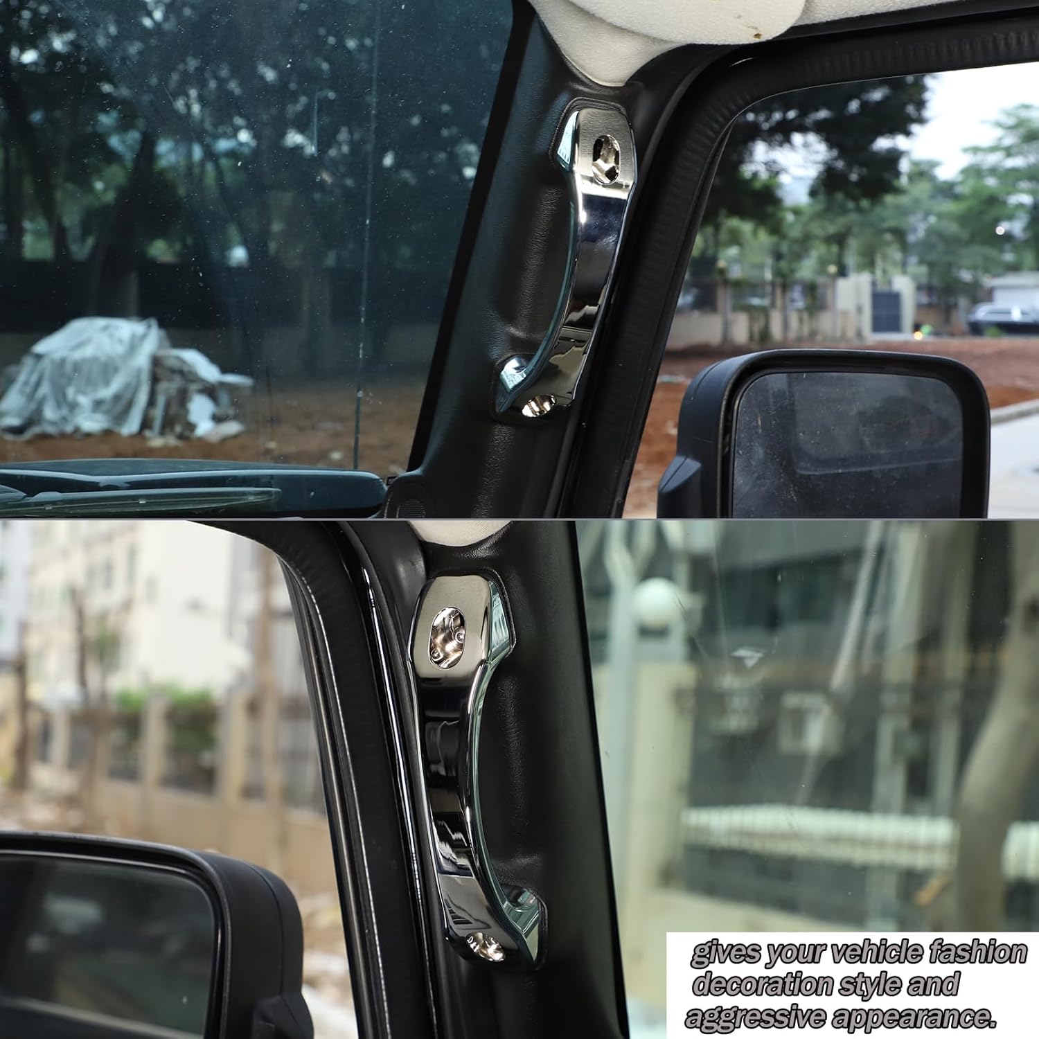 Lcojicep Car A-Pillar Grab Handle Replacement Parts Compatible with Hummer H2 2003-2007,Driver & Passenger Side A-Pillar Grab Handle, Automotive Interior Replacement Parts Grab Handles Accessories