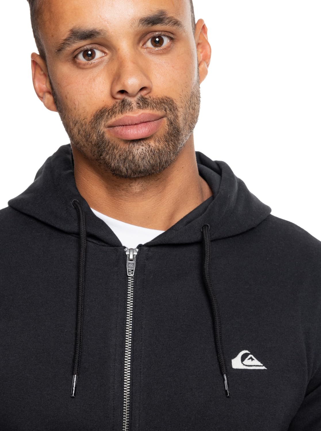 Quiksilver Basic Hood Zip Young Men Sudadera, Estándar para Hombre - S