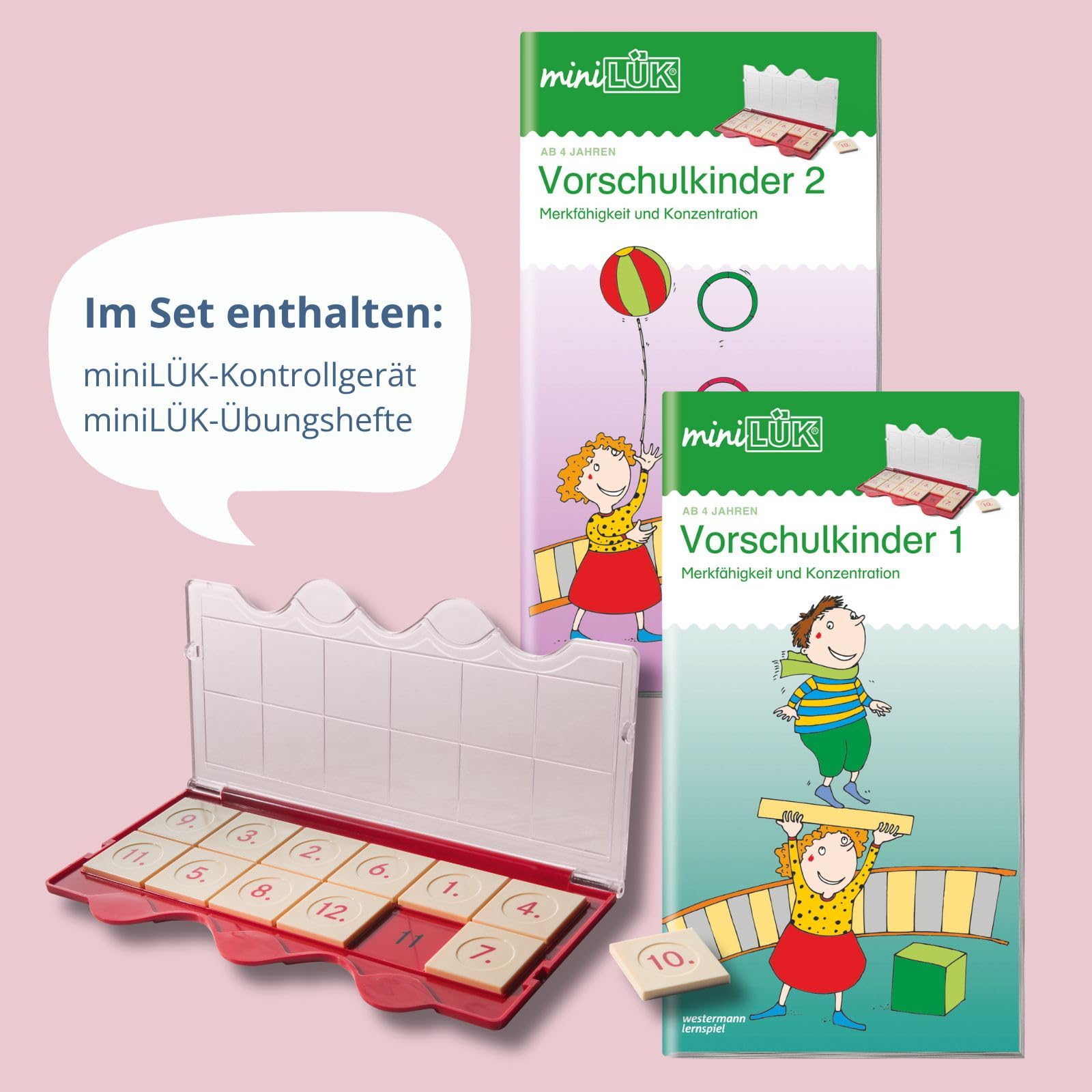 miniLÜK-Sets: Kindergarten/Vorschule: Übungen für Vorschulkinder (Kasten + Übungsheft/e), White
