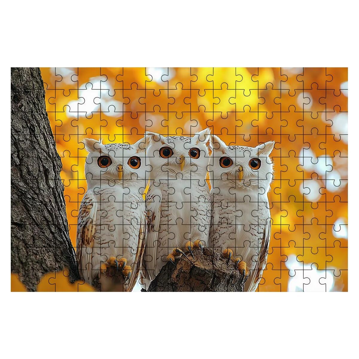 Puzzle 2000 elementów na jesień, puzzle sowa dla dorosłych, klasyczne puzzle gry edukacyjne do aktywności rodzinnej, najwyższej jakości drewniane puzzle z pudełkiem na prezent dla mężczyzn i kobiet