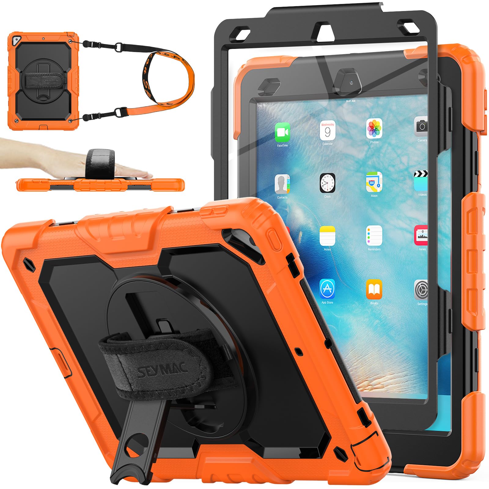 SEYMAC stock Case for iPad Air 3 2019 / Pro 10.5'' 2017, Black — Amazon image 8