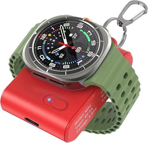 Miniatura 8 de Cargador de reloj portátil para Samsung, 2 en 1 magnético 2 en 1, cargador de reloj Galaxy con llavero para Samsung Galaxy Watch 66 Classic55Pro5