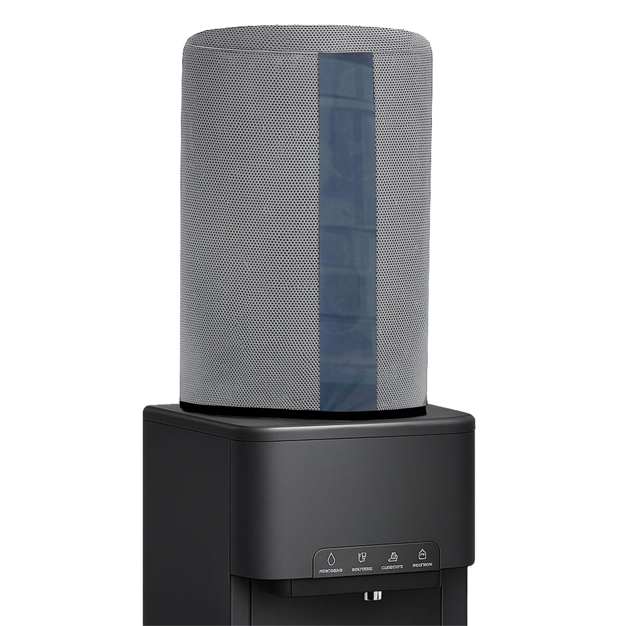 Crasome Water Dispenser for 20 ltr / Litre Bottle Jar Cover with Transparent Strap - Grey (DC-TS-Grey)