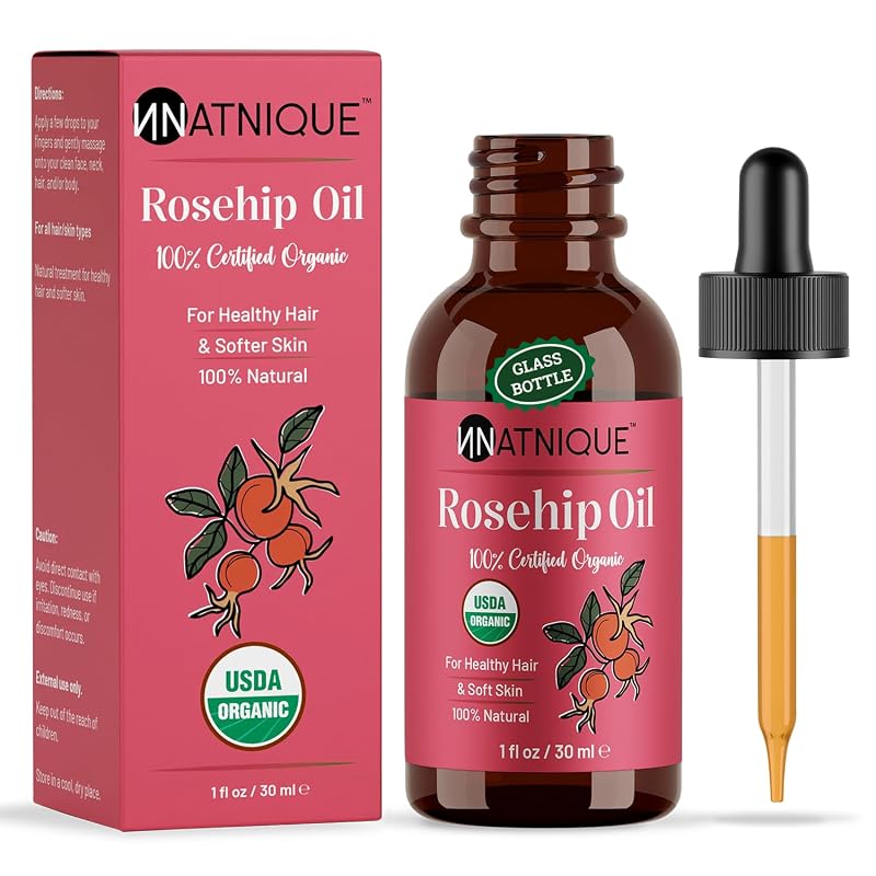Natnique Óleo de Semente de Rosa Mosqueta Prensado a Frio, 30 mL