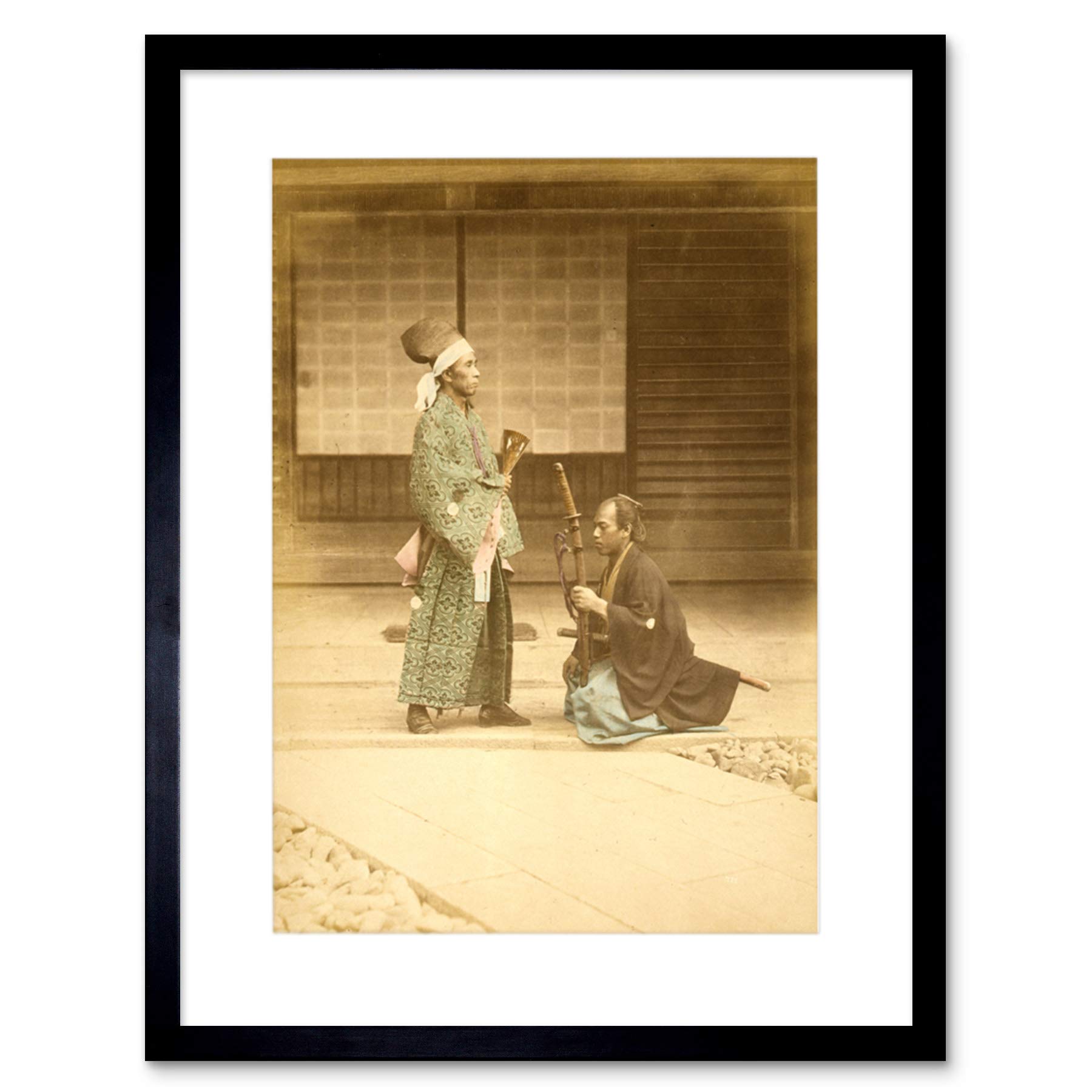 Yの肖像 Amazon.com: Vintage Watercolour Portrait Samurai Daimyo Japan