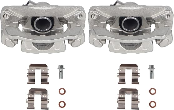 PAROD 19B3425 19B3424 Disc Brake Caliper With Bracket Fit for 2009-2013 Subaru Forester, 2008-2014 Impreza, 2015-2021 WRX Rear Left+Right
