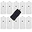 LiteTour 10-Pack Large TENS Electrode Pads - 3.5mm Snap Connectors - High Conductivity, Reusable Electrodes Pads for TENS Massager and Muscle Stimulation