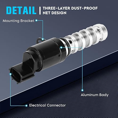 Miniatura 5 de 2 unidades de control de aceite de motor VVT válvula variable solenoide de sincronización para modelos Hyundai y Kia -