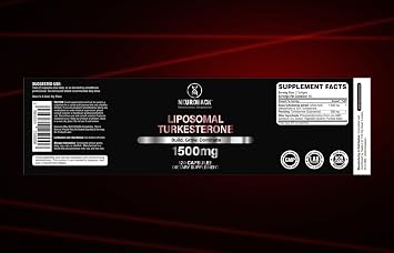Liposomal Turkesterone 1500mg - 120 Capsules 2 Months Supply |20% Standard, Maximum Strength, High-Potency Formula 120 Capsules (Tested By Eurofins USA)