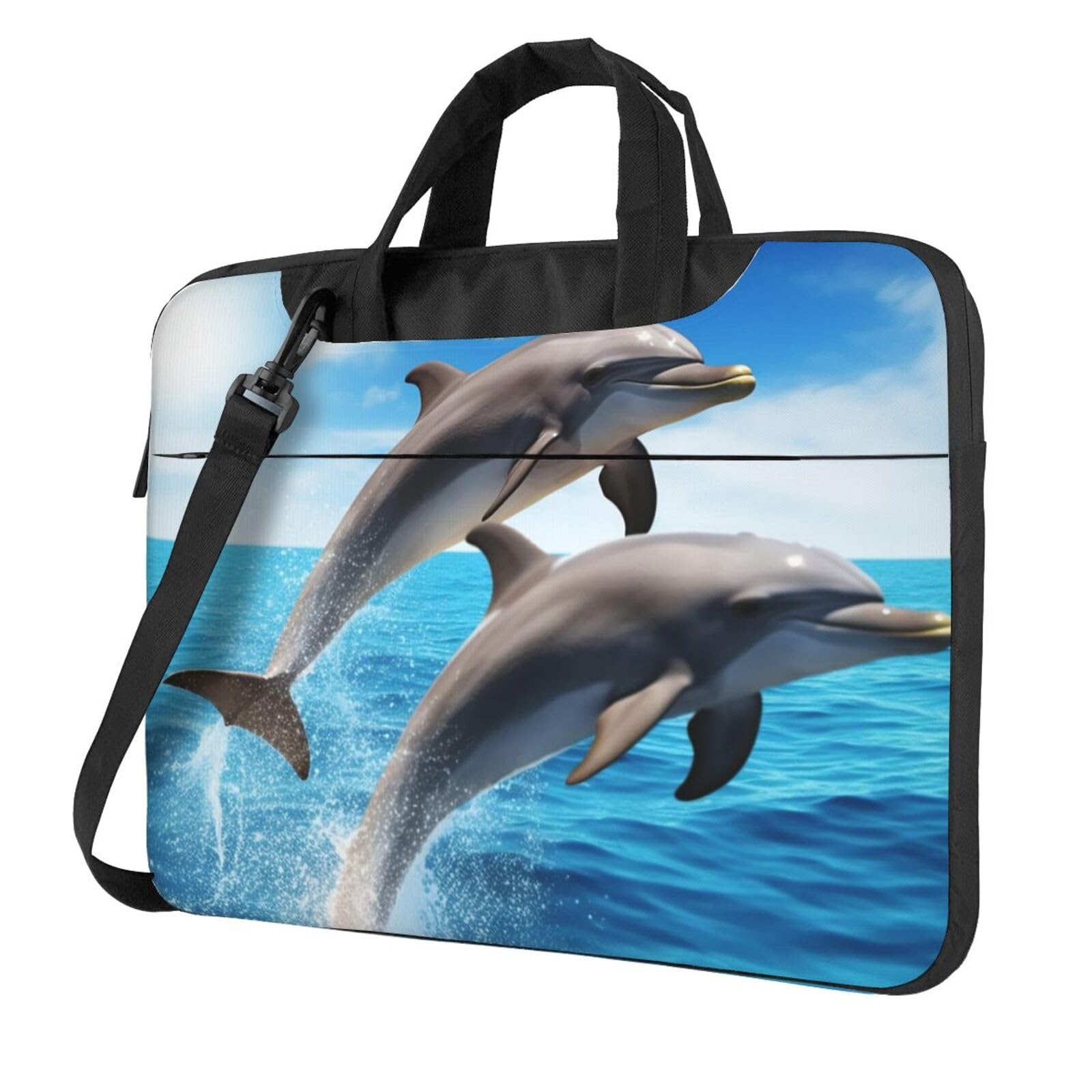 Funda protectora para laptop contra caídas bolsa de transporte para computadora con estampado marino 8