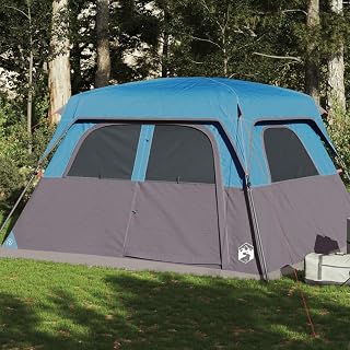 Outdoor Recreation - Tienda de campaña familiar para 6 personas, color azul, impermeable, camping y senderismo