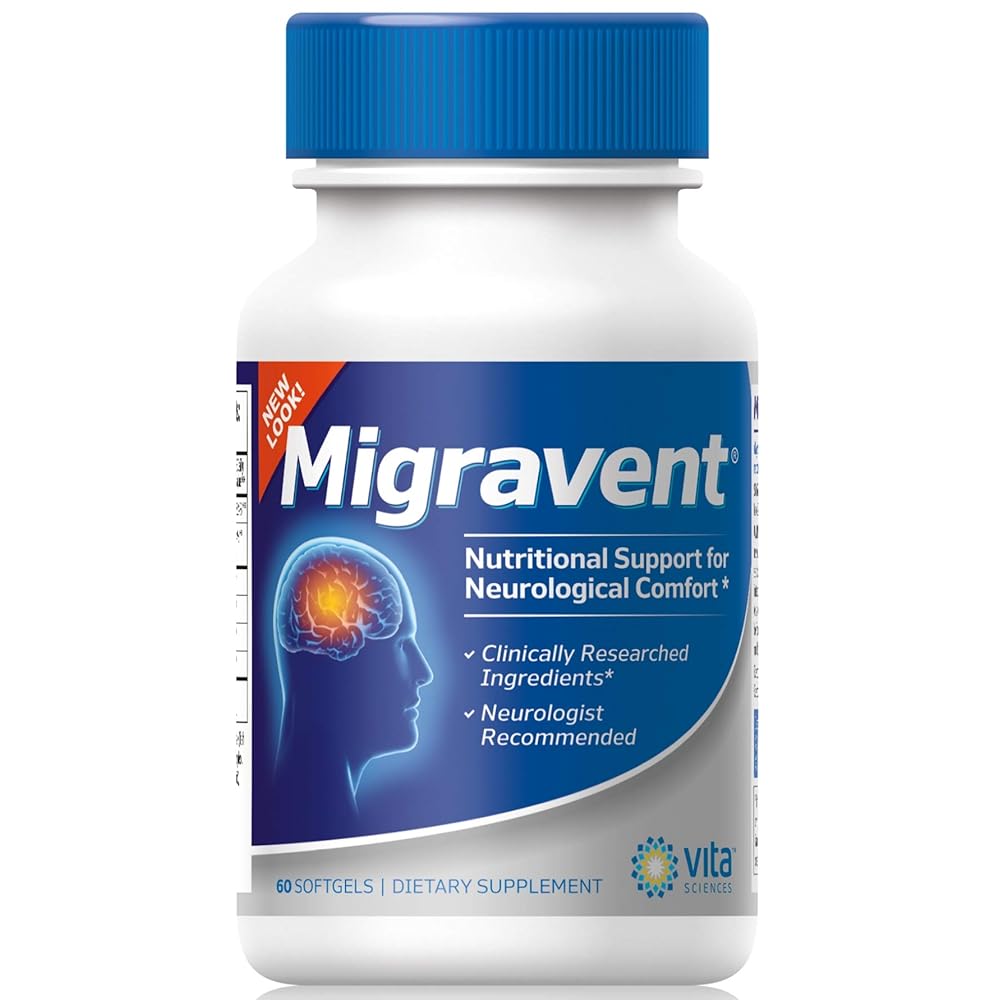 Vita Sciences Migravent - Advanced Nutritional Formula with Magnesium, CoQ10, Vitamin B2, and Butterbur for Brain and Circulatory Wellness - 60 Capsules
