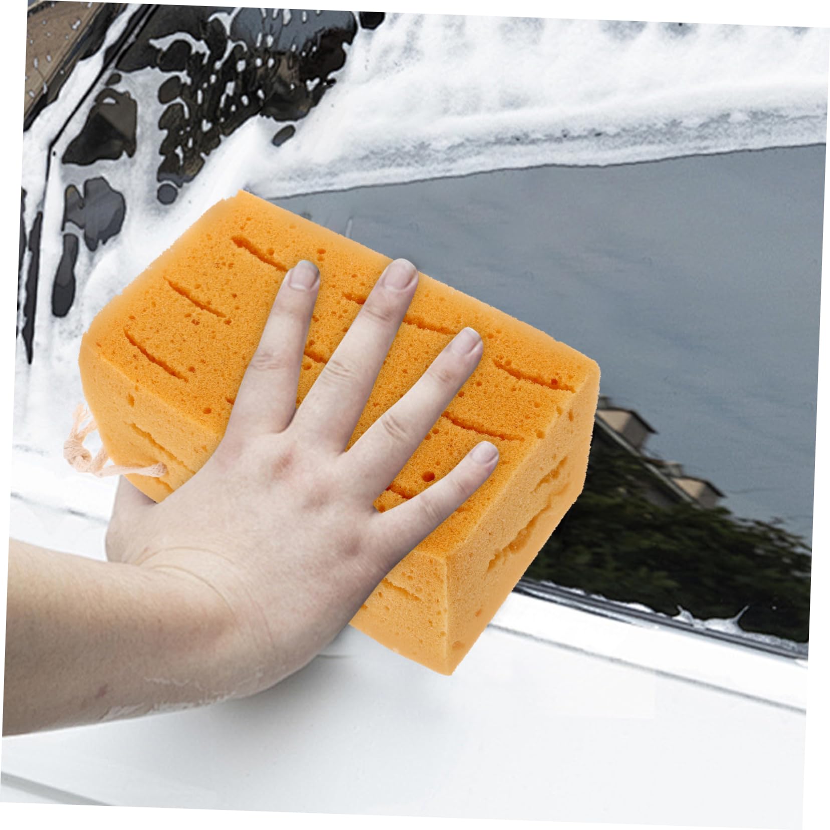 5stücke Car Washing Sponge Saugfähiger Schwamm Für Effektive Fahrzeugreinigung Geeignet Für Fahrzeugtypen Langlebig Und Zuverlässig Maße Für Autowäsche Und Fensterreinigung