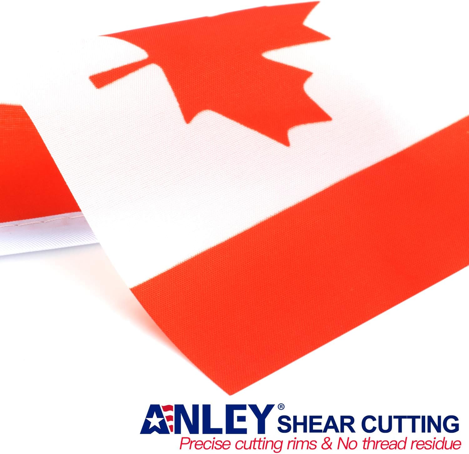 Anley Canada Deluxe Desk Flag Set - 6 x 4 Inch Miniature Canadian Desktop Flag with 12" Solid Pole - Vivid Color and Fade Resistant - Black Base and Spear Top - Image 4