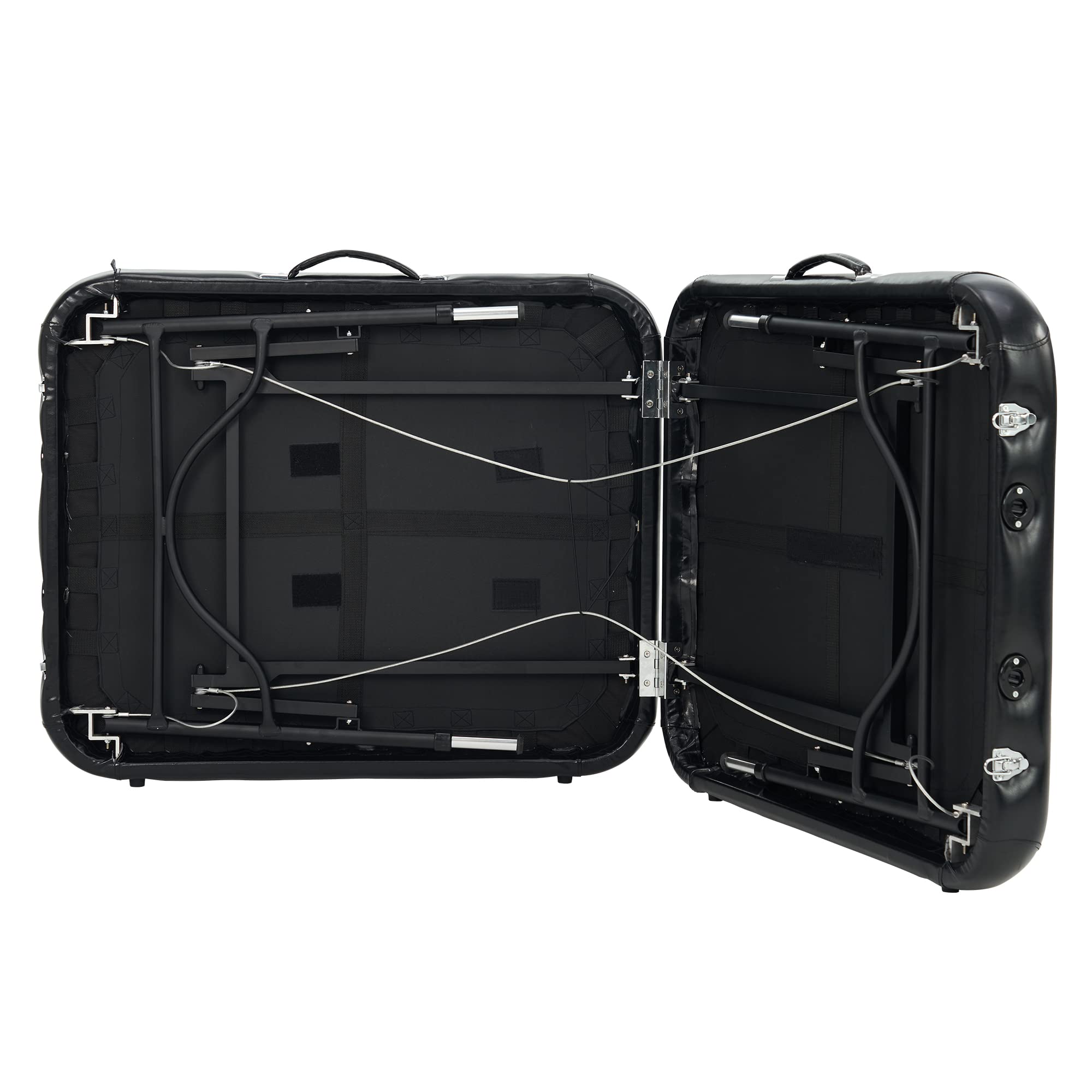 Master Massage Stratomaster™ Table de Massage Mobile avec NanoSkin™ et Cadre Pliable en Aluminium Noir 76 cm