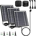 iTODOS 3 Pack Solar Panel Compatible with Blink Outdoor 4 (4th Gen)/Blink Outdoor (3rd Gen) XT3 and Blink XT/XT2 Camera,11.8Ft Outdoor Power Cable and Adjustable Mount,Aluminum Alloy Sturdy(Black)
