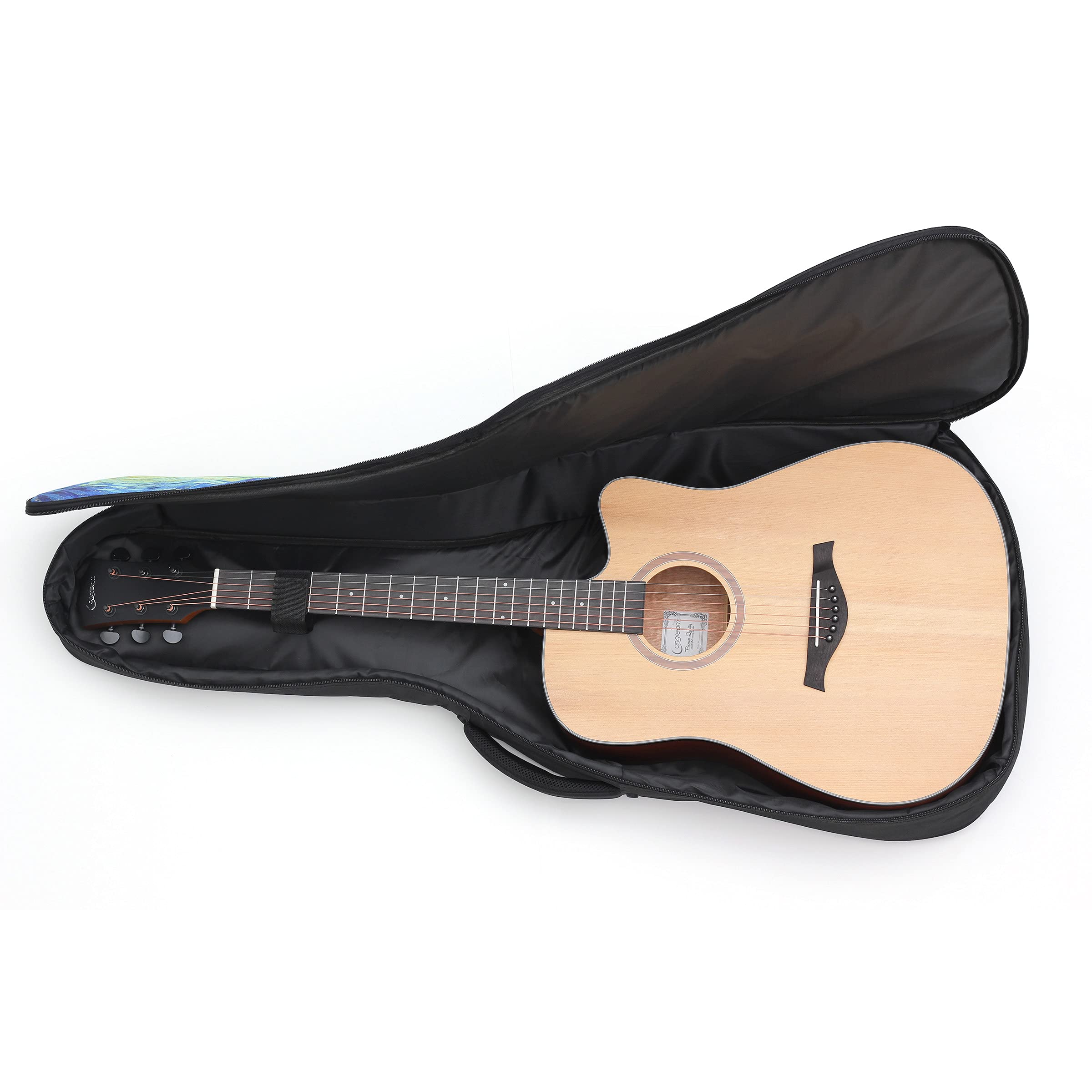 Gitarrentasche Akustik Guitar Rucksack 40 41 Zoll Wasserdicht Für Gitarre
