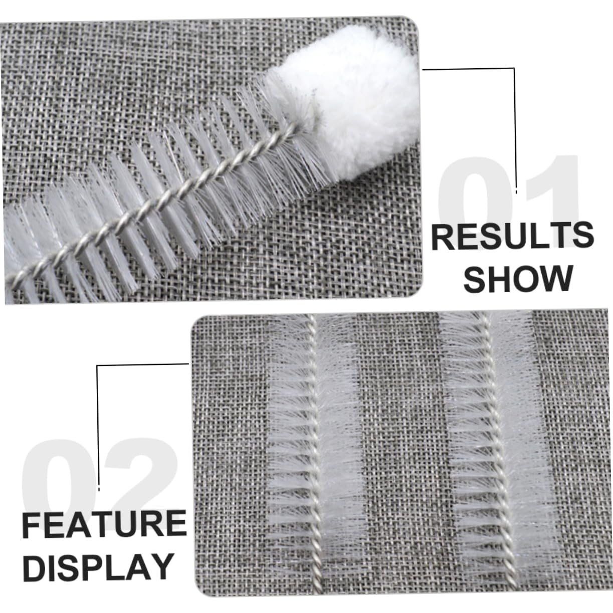 MOLUCKFU High Performance Cleaning Brush 5pcs Test Tube Brush Tip for Softy Tip Cleaning Great for Crafts