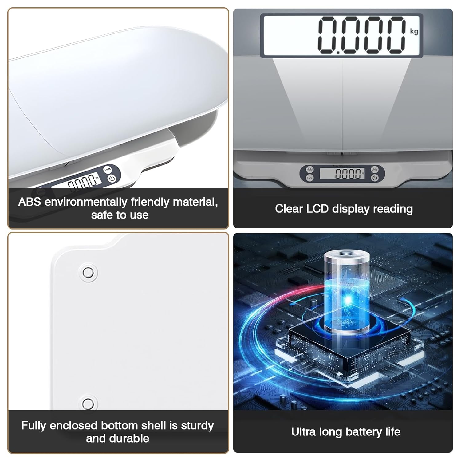 Baby Scales for Weighing,Multifunction LCD Display Pet Scale,Digital Scale with 2 Tray and Cat Scratcher,Up to 66 Lbs,Multiple Weighing Scale for Small Animals,Cats, Dogs