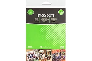Therm O Web Sticky Dots Adhesive Sheets 12-Pack: Perfect Solution for Embellishing...