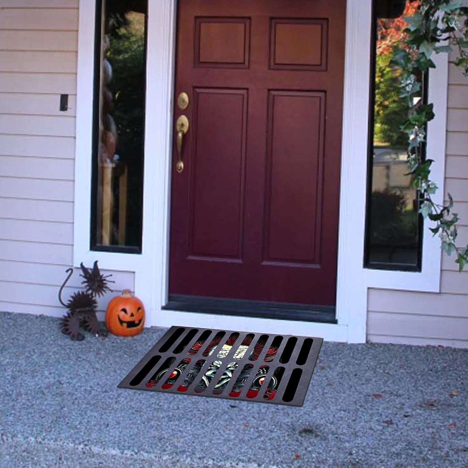 Paillasson D'Halloween 3D 60 X 40 Cm Canalisation Effrayante