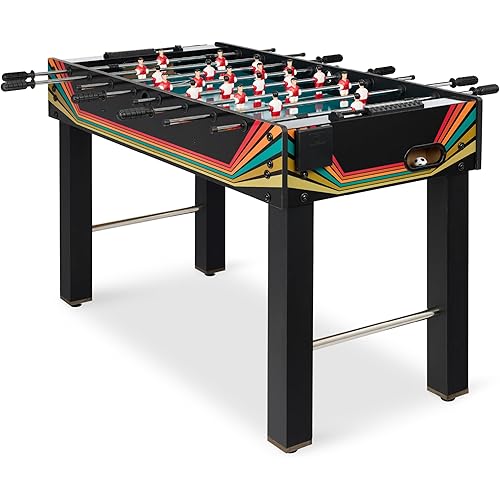 Best Choice Products 48in Competition Sized Foosball Table for Home, Game Room w/ 2 Balls, 2 Cup Holders