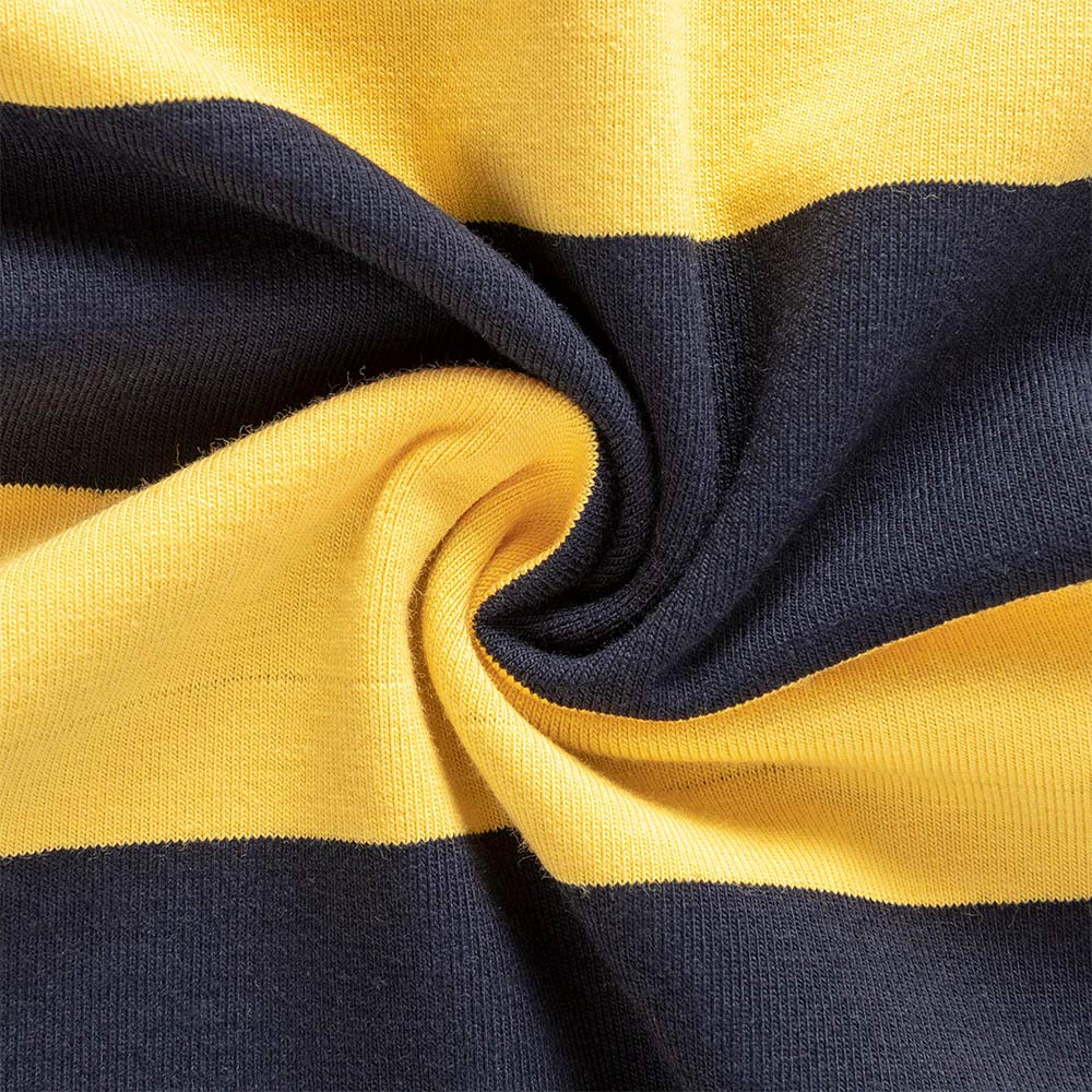 Spring&Gege T-Shirt à Manches Courtes pour garçon avec col Rond rayé en Coton pour Enfants
