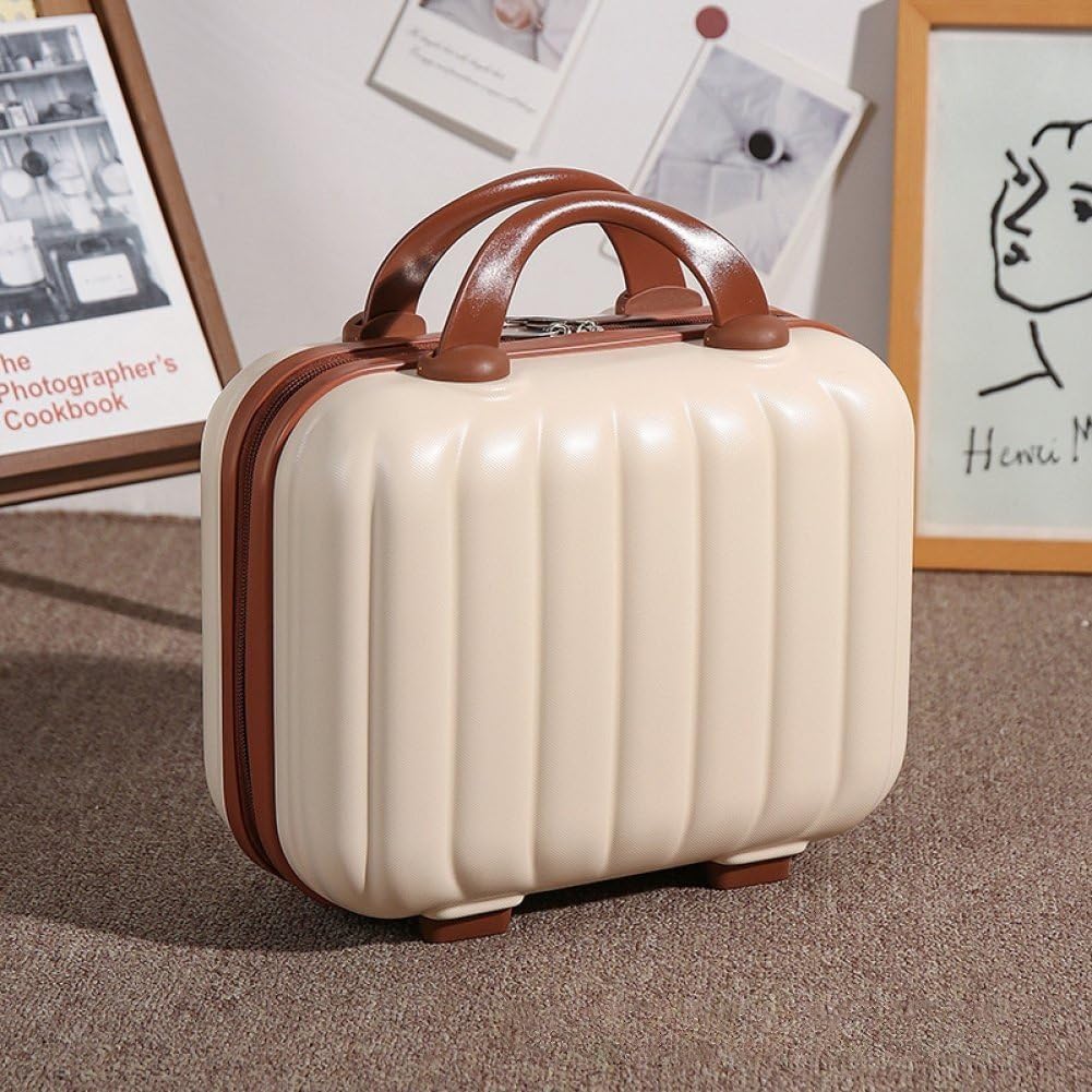 Custodia per Il Trucco Custodia per Cosmetici Borsa Rigida per Trucco Organizer Custodia Toilette Custodia Viaggio per Trucco Portatile Valigia per Bagaglio a Mano Viaggio