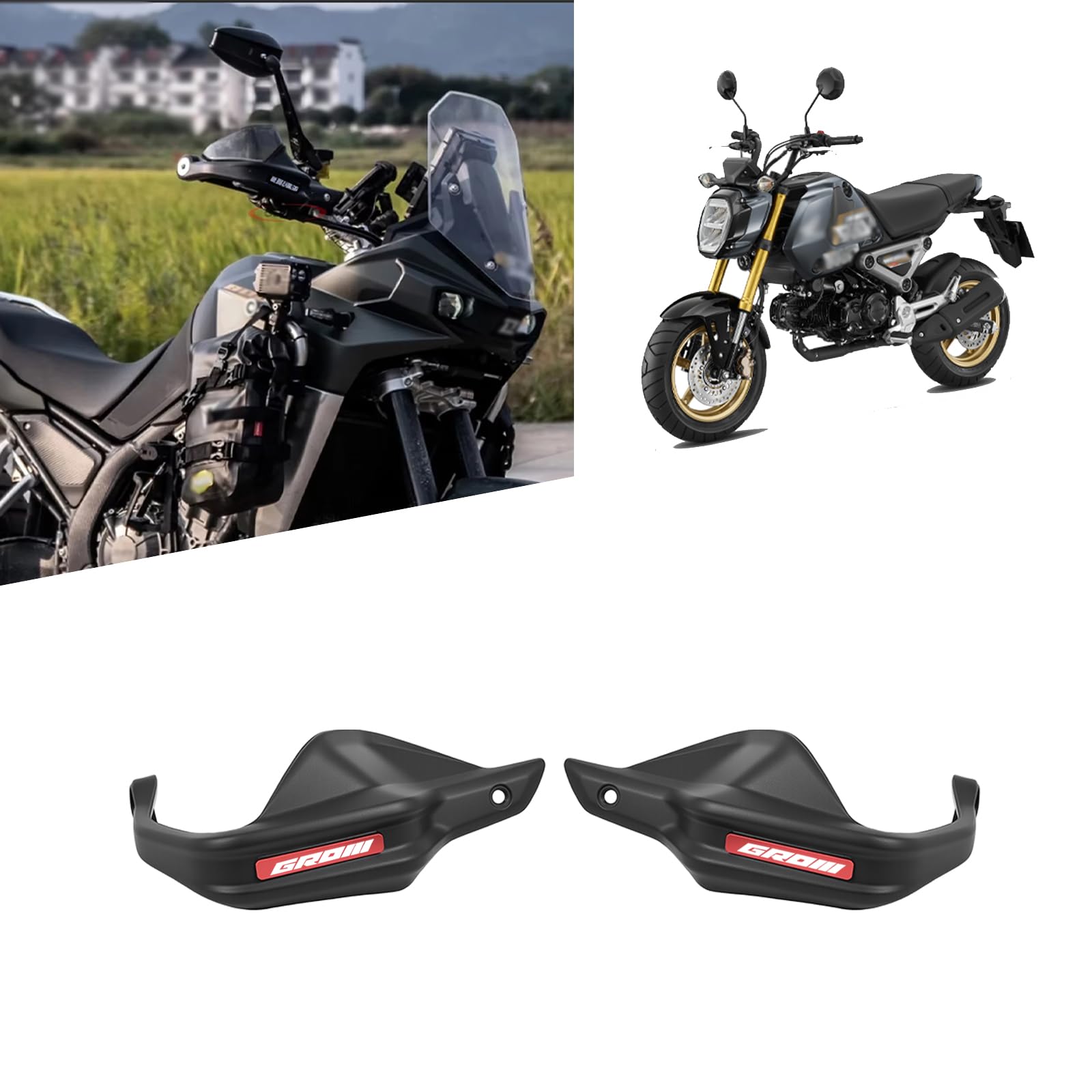 For Grom GROM MSX125 MSX 125 Hand Guard Handlebar Windshield Bow Windshield Guard (a) [Parallel Import]