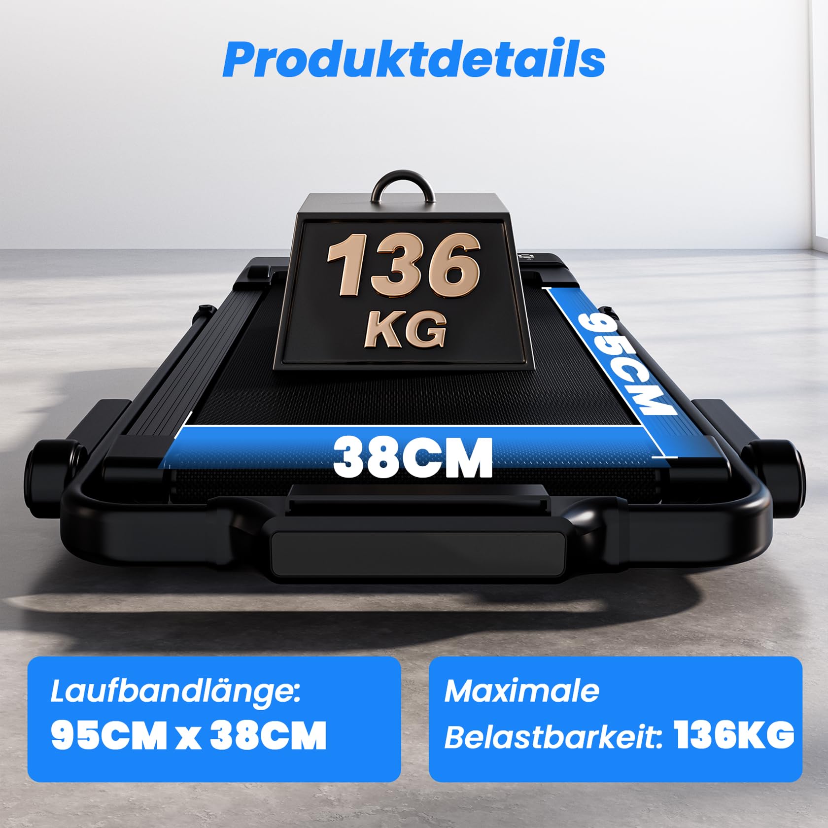 4 in 1 Walking Pad mit Steigung 6% Superun, 12km/h Laufband für Zuhause Klappbar mit APP und Fernbedienung, Max 136kg Laufband Schreibtisch mit Multi-Runner-Rennen und Training Course Erlebnis vor Ort