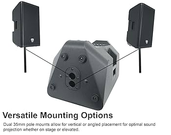 Amazon.com: Rockville DX12 2000W 12” Powered PA Speaker, 2