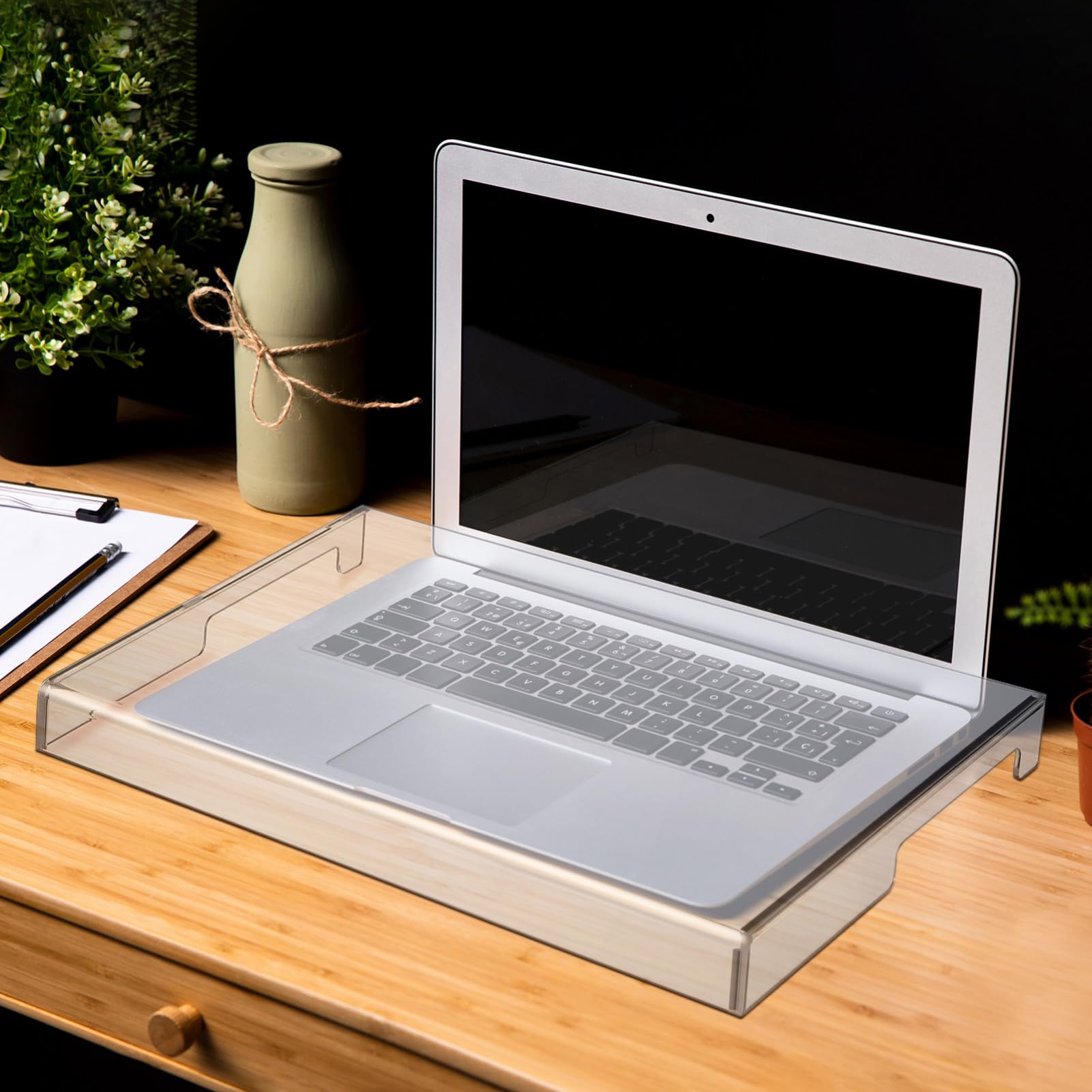 Garneck Transparente Acryl Tastaturabdeckung Staubdicht Und Schmutzabweisend Universelle Schutzfolie Für Laptops Und Desktop-tastaturen