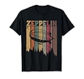 Retro Zeppelin 70s 80s Dirigible Airship Zepelin Zepplin T-Shirt