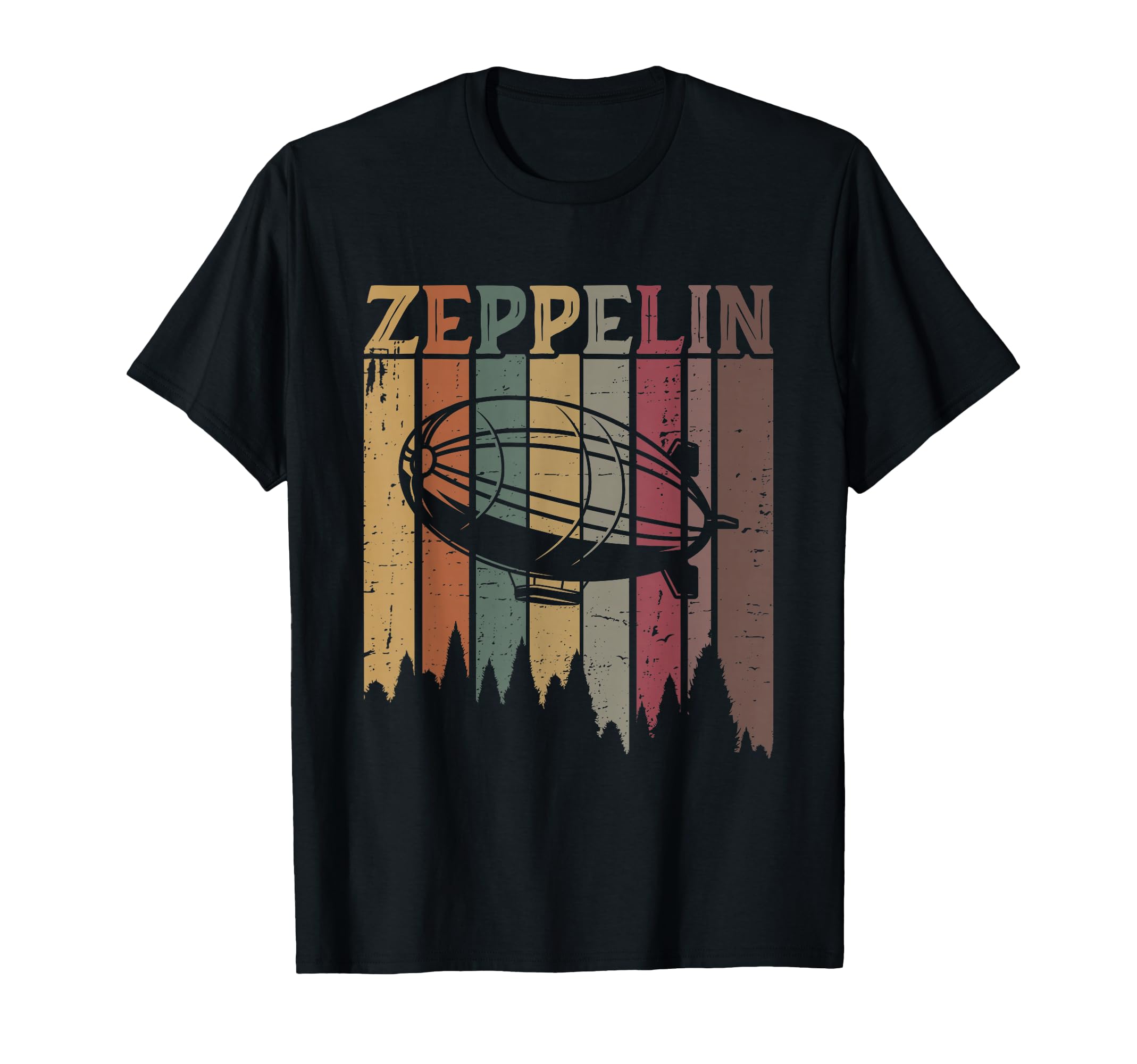 Photo 1 of Retro Zeppelin 70s 80s Dirigible Airship Zepelin Zepplin T-Shirt