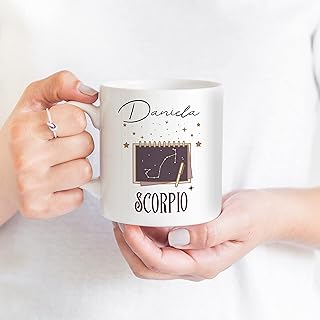 Beaver Fun, Custom Scorpio Mug, Personalized Scorpio Constellation Coffee Cup, Horoscope Gifts, Gift for Scorpio, Astrology Gifts
