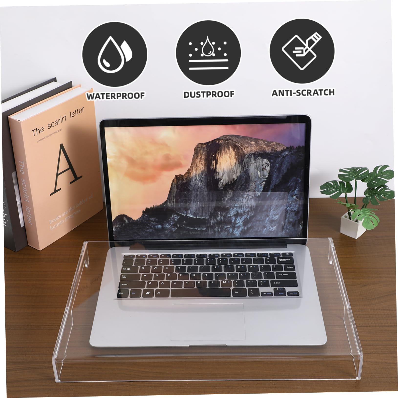 DOITOOL Klare Acryl-Tastaturabdeckung, Anti-Katzenschutz, 15,6 Zoll Laptop-Tastatur, Staubschutz, Computer, transparent, mechanische Laptop-Schutzhülle, 39,9 x 26,4 x 4,1 cm