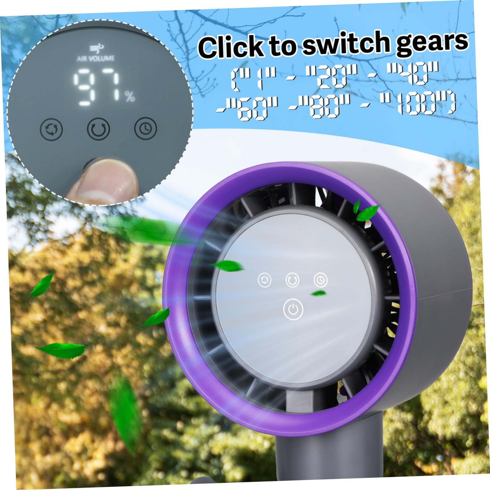 Ventilatore per Passeggino Mini con Clip, Ventola Girevole per Bebé | Abs, Guardia di Sicurezza, Uso Casa e Nanna, Festa Estiva, Ventilatore Portatile per Passeggino