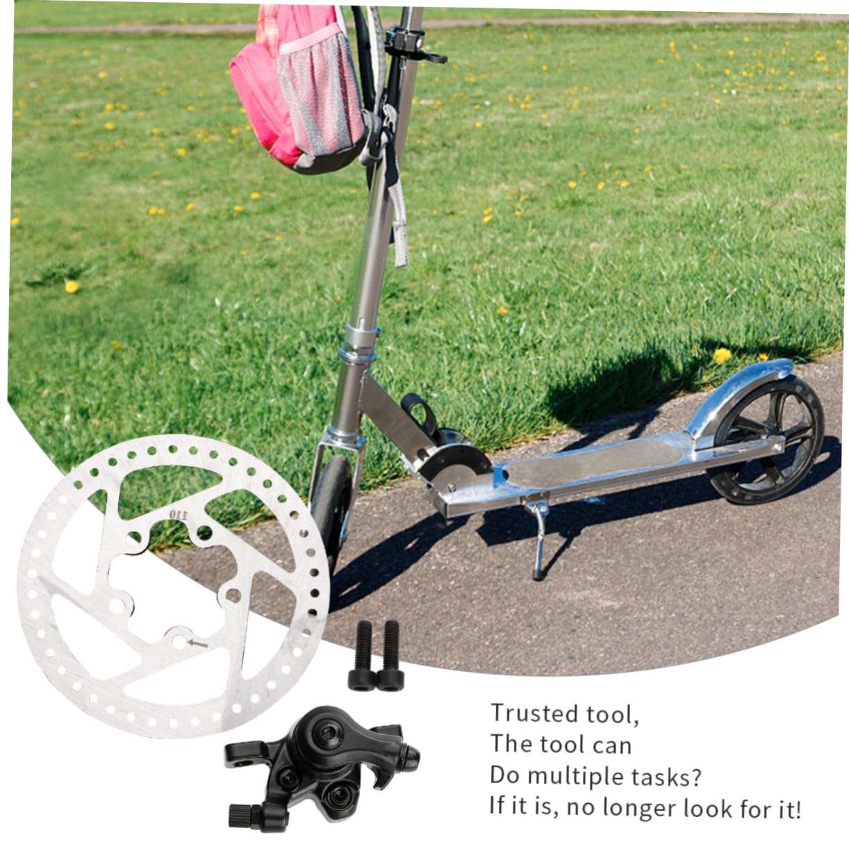 Set Freno a Disco per Monopattino Elettrico, Cavo e Pinza M365