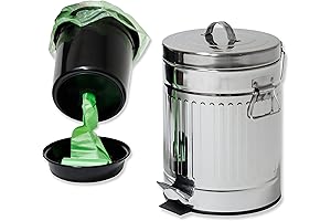 Pet Fit For Life Galvanized Steel Outdoor Dog Poop Trash Can