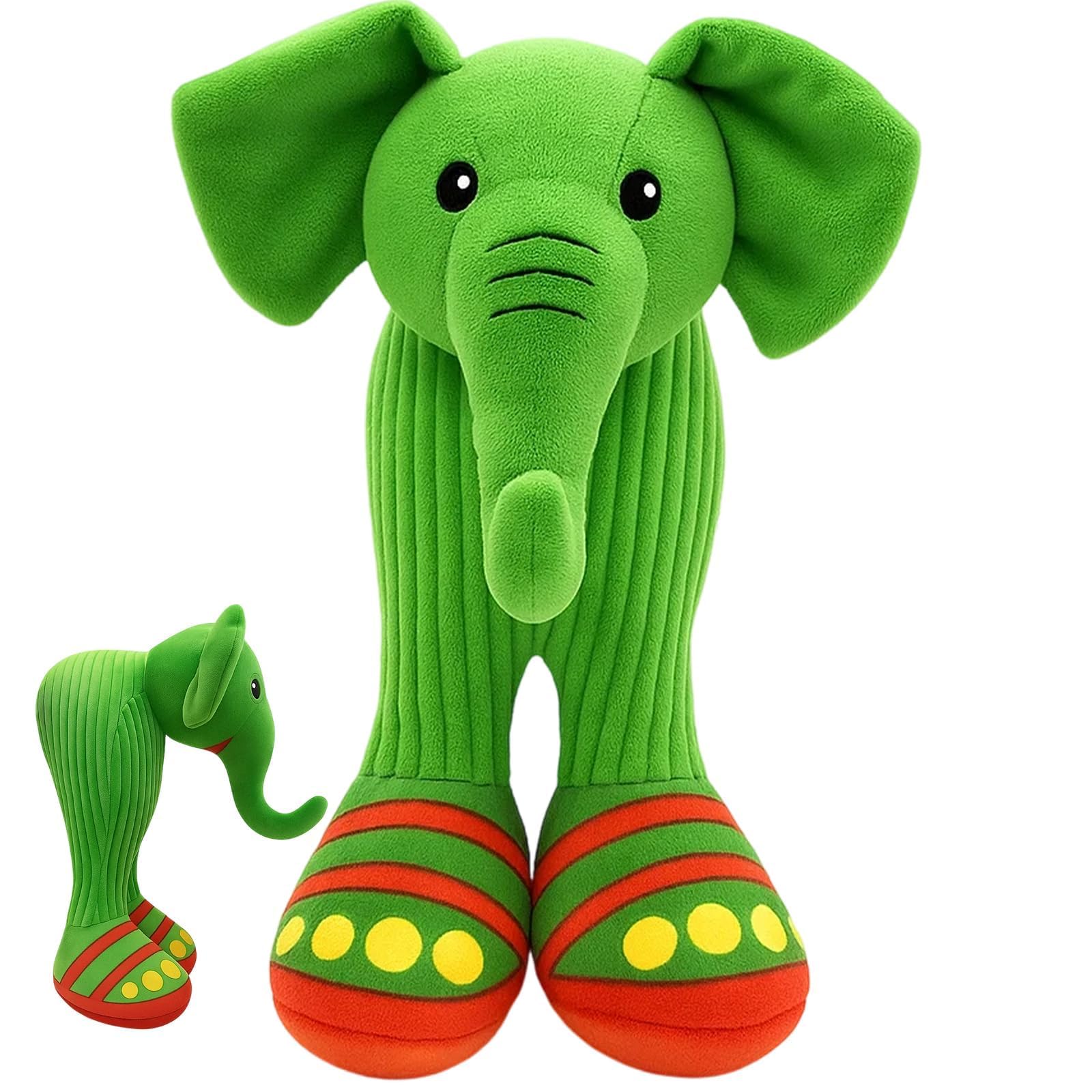 KBCYRT Italian Brainrot Plush, Green Elephant Brainrot Toys