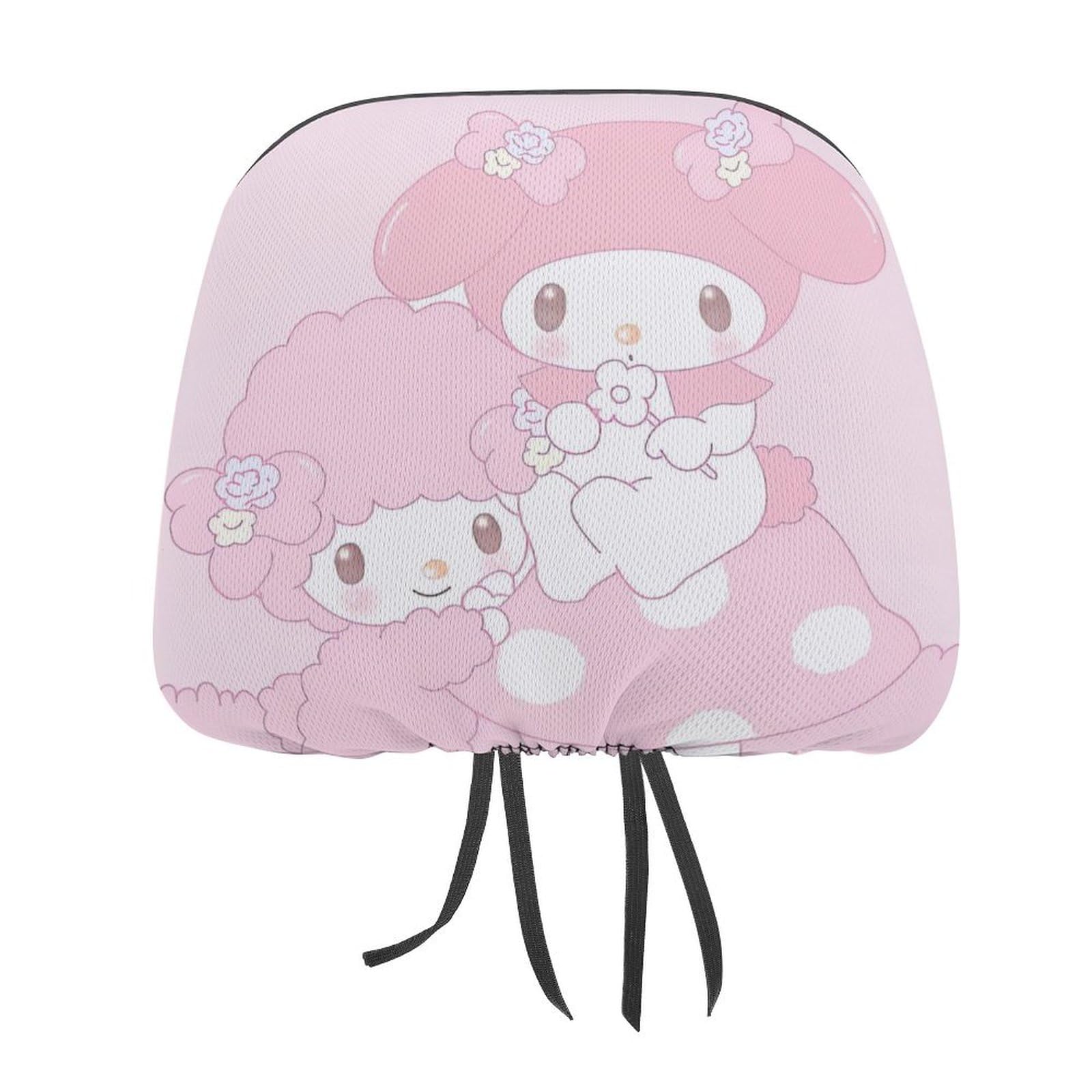 Amazon.co.jp: 車 ヘッドレストカバー マイメロディ ピンク カーシート 