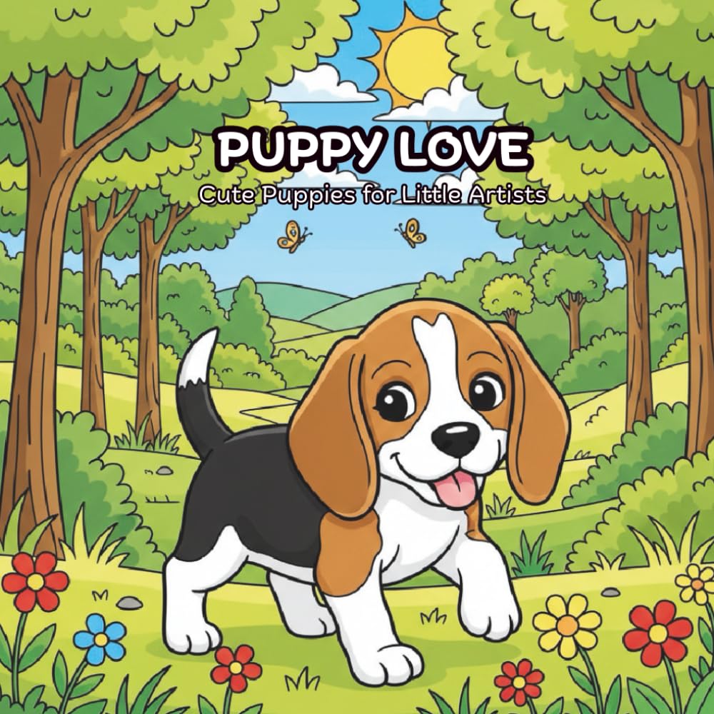 Puppy Love: Cute Puppies for Little Artists