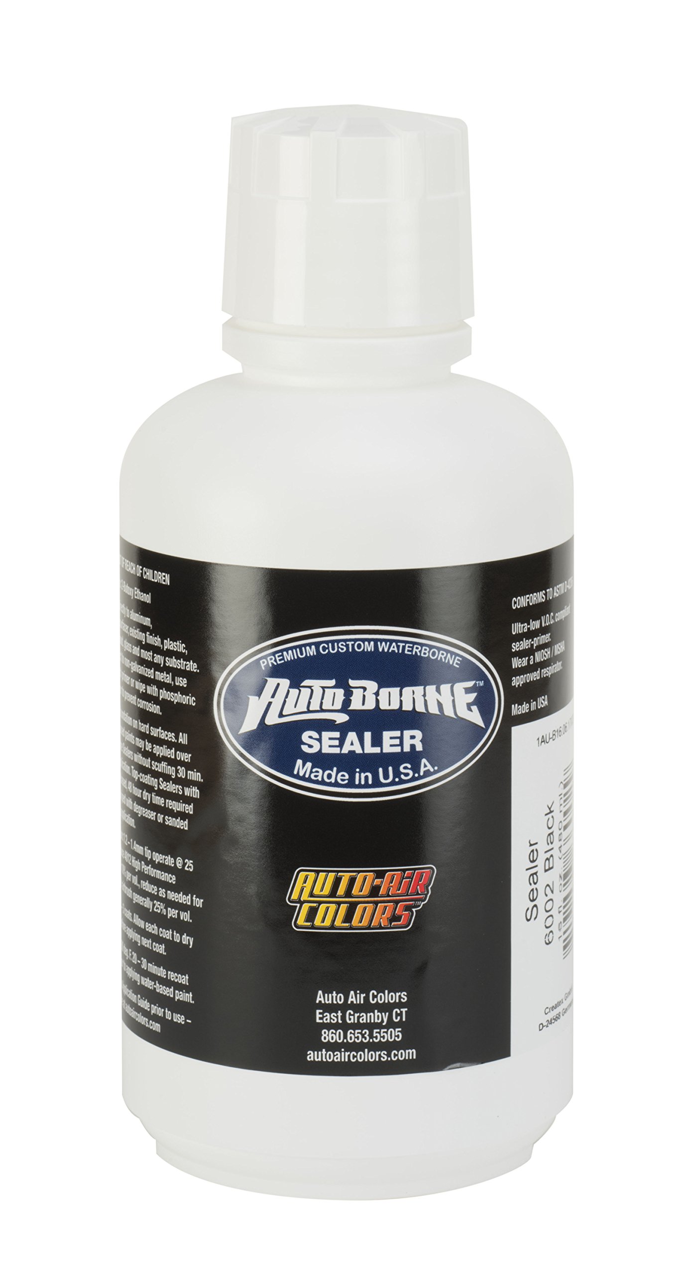 Createx Colors Black 16oz. AutoBorne Sealer, 16 oz