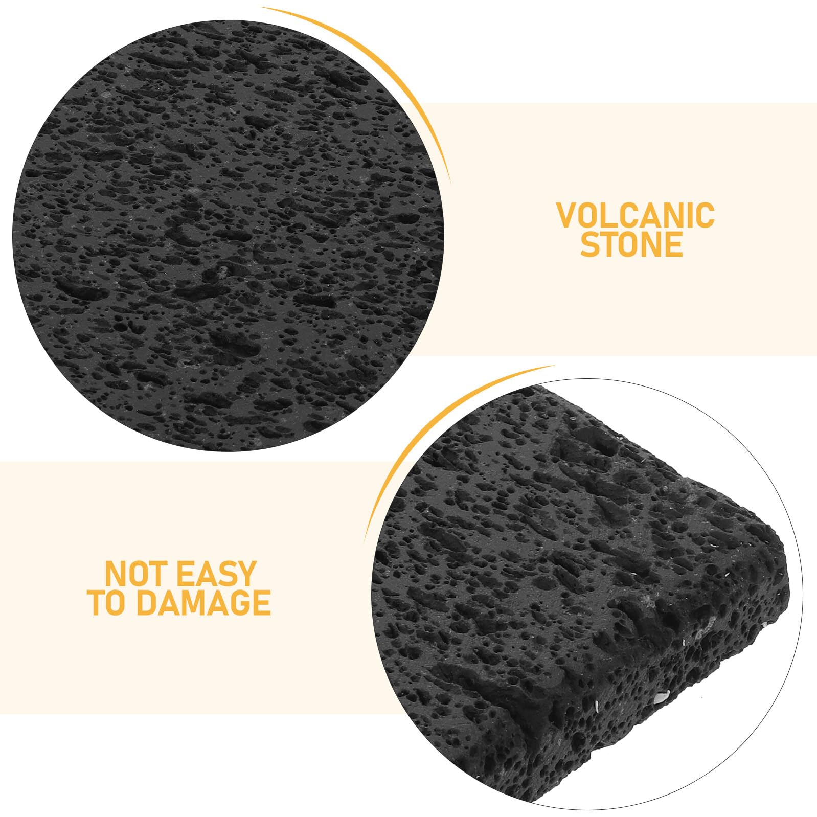 SHINEOFI Pietra Vulcanica per Grigliare Bistecche 20x20x1,5 Cm in Pietra Naturale Grigia, Piastra Riscaldante per Barbecue Coreano, Padella per Cucina Sana e Grigliate Indoor