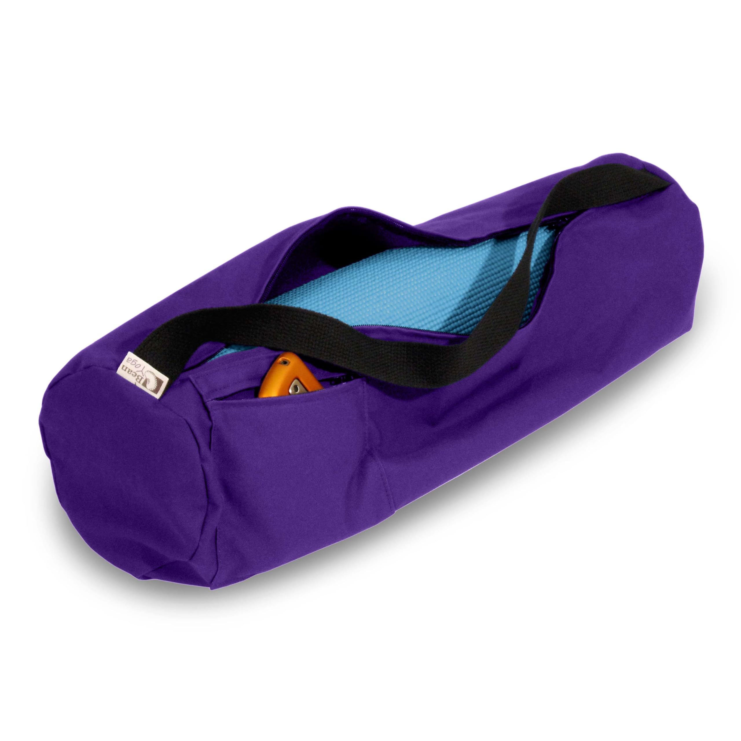 Premium Cotton Yoga Mat Bag with Shoulder Strap - Durable, Breathable and Lightweight Gym Bag to Carry the Standard or Extra Large Mat Sizes - Ideal