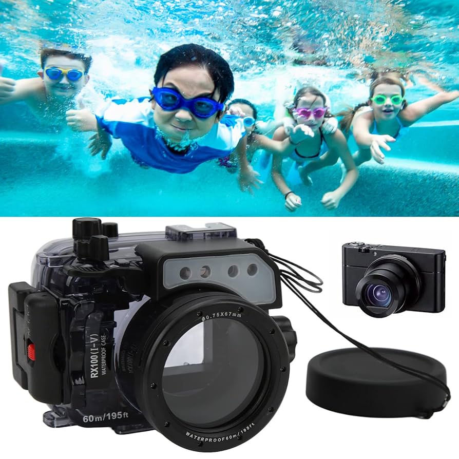 DSC-RX100M3 防水ハウジングセット Amazon | 60m / 65.6yd水中防水ハウジングケース ソニーRX100