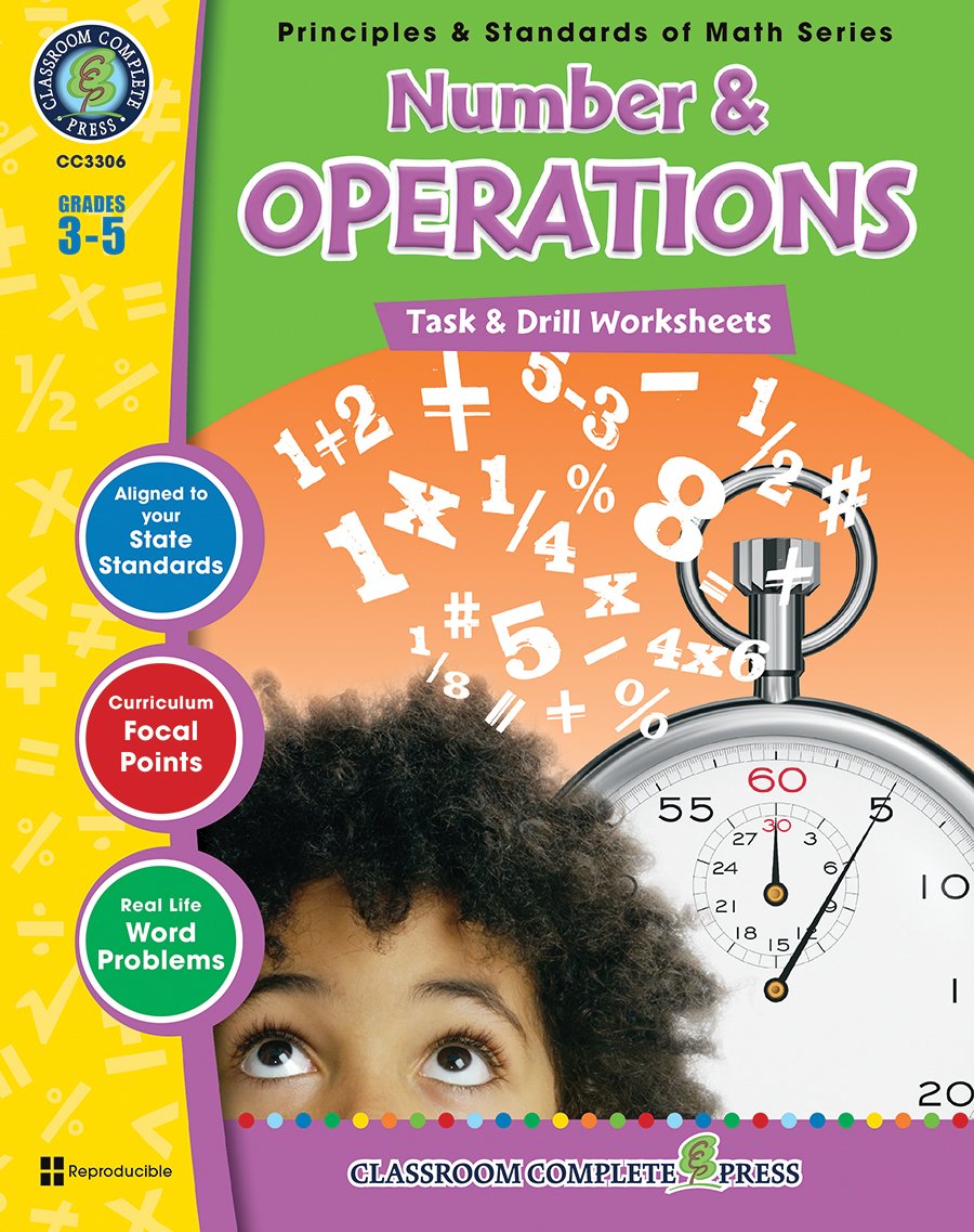 Buy Number & Operations - Task & Drill Worsheets (3-5) (Principles & Standards of Math) — BookShops.in