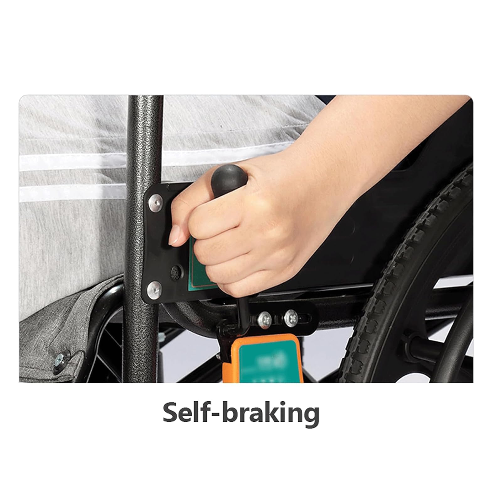 Sillas De Ruedas Sillas De Ruedas Ligeras Sillas De Ruedas Plegables De Acero Al Carbono para Transporte con Frenos De Mano Y Pedales Ajustables Silla De Ruedas Manual Ligera