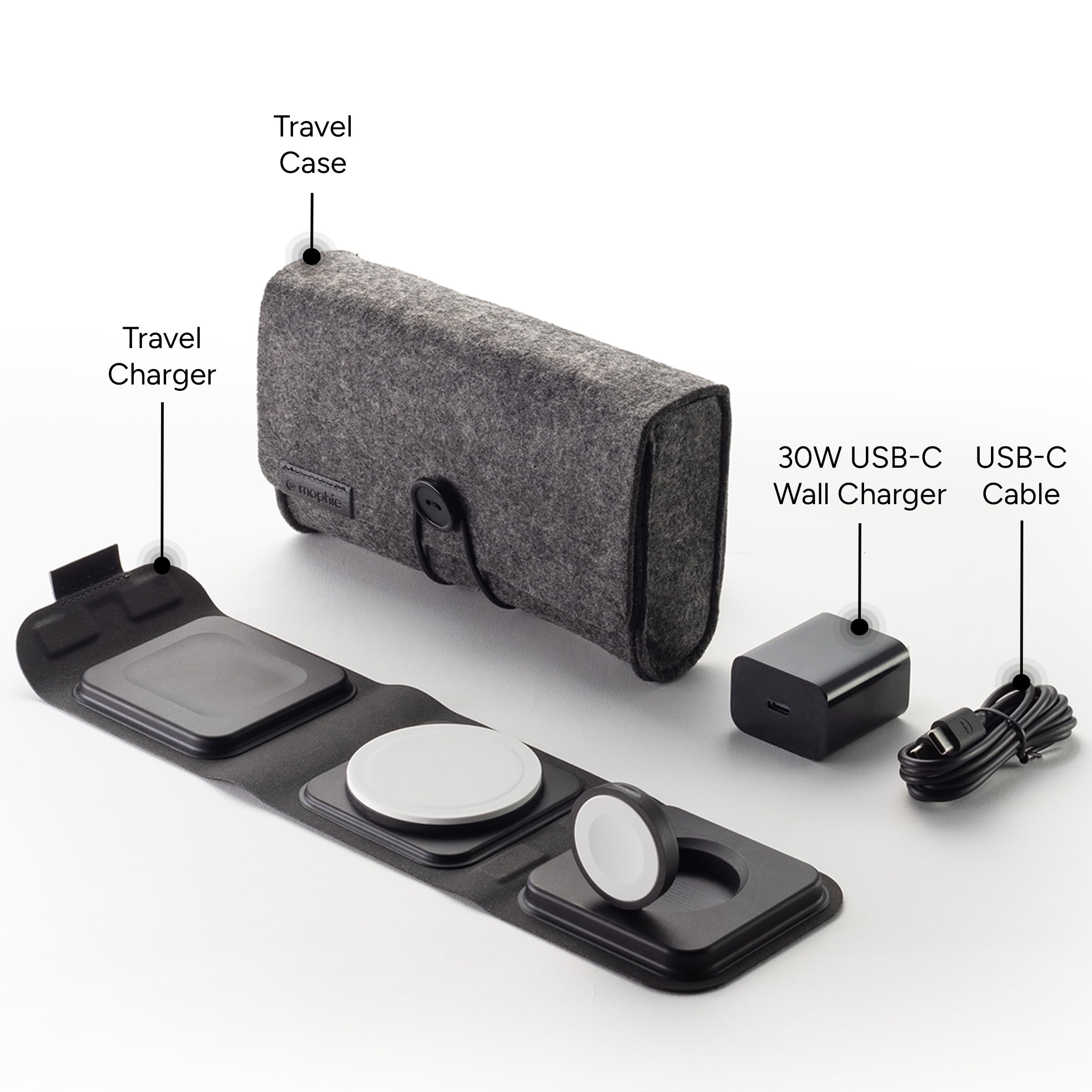mophie 3 in 1 travel Charging pad: Amazon.de: Elektronik & Foto